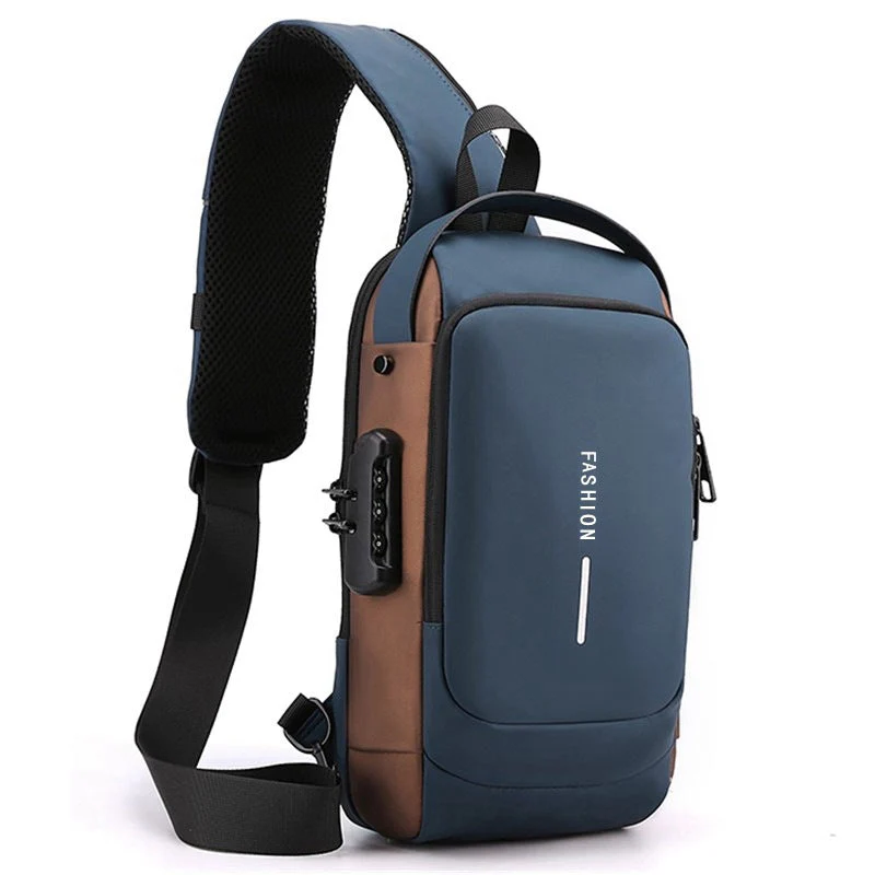 Motorcycle USB charging anti-theft fashion sports and leisure multi-functional shoulder messenger bag - Image 7