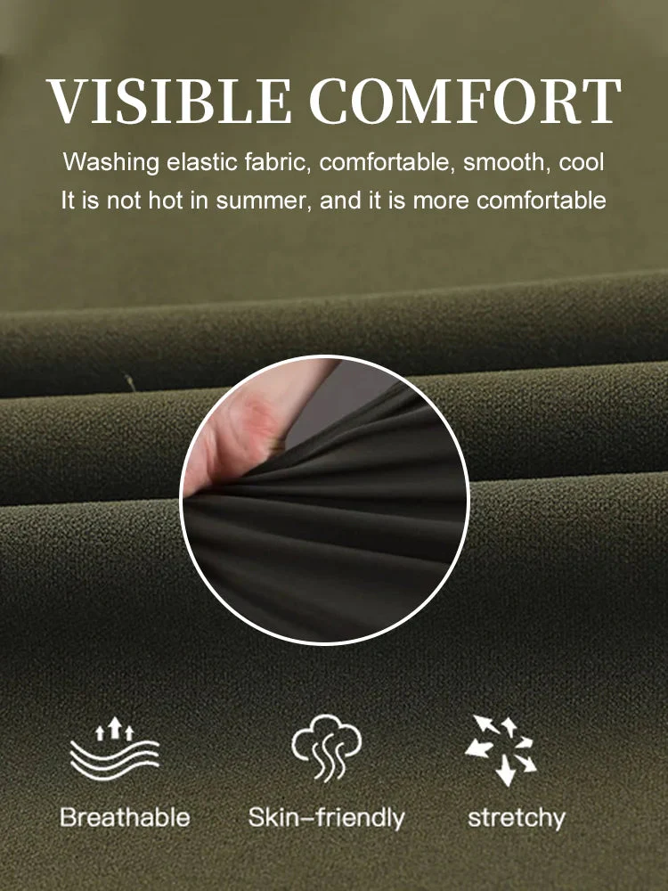 Multi-Pocket High Elastic Pants - Image 2