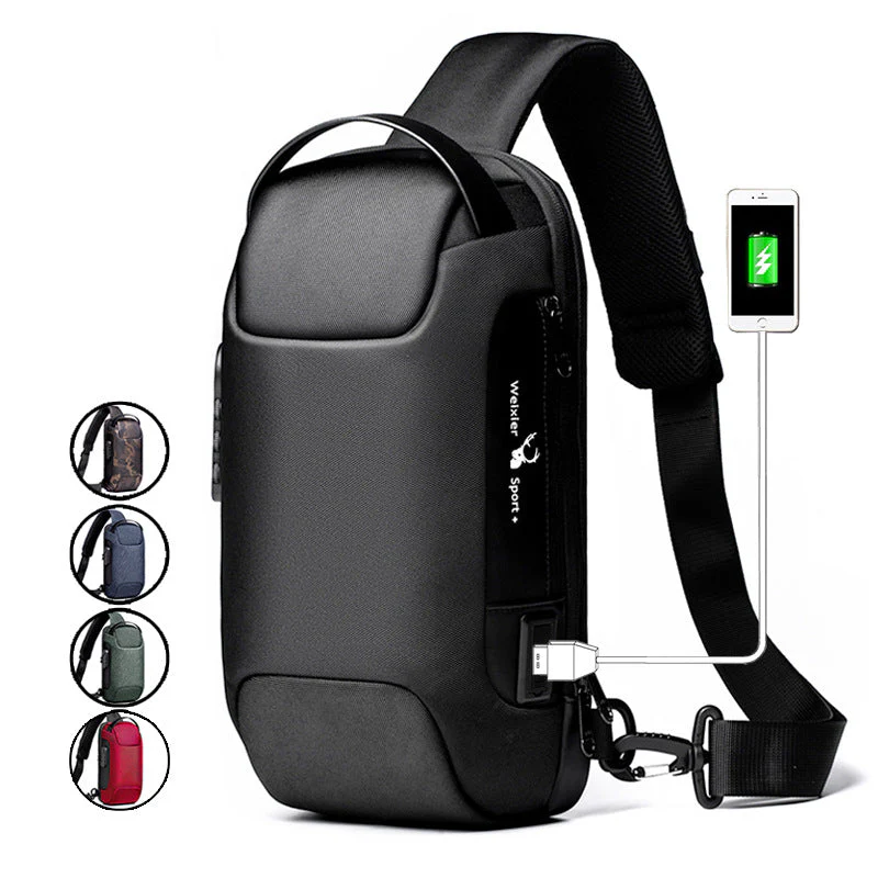 USB charging sport sling Anti-theft shoulder bag(Buy 2 Free Shipping) - Image 9