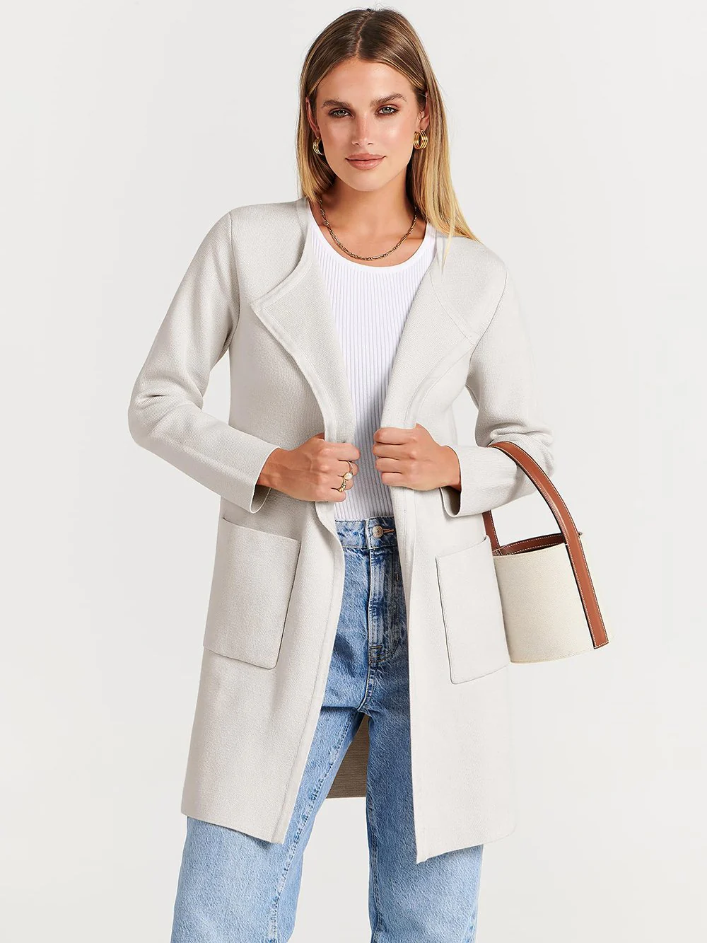 New Style Lapel Classy Coatigan - Image 14