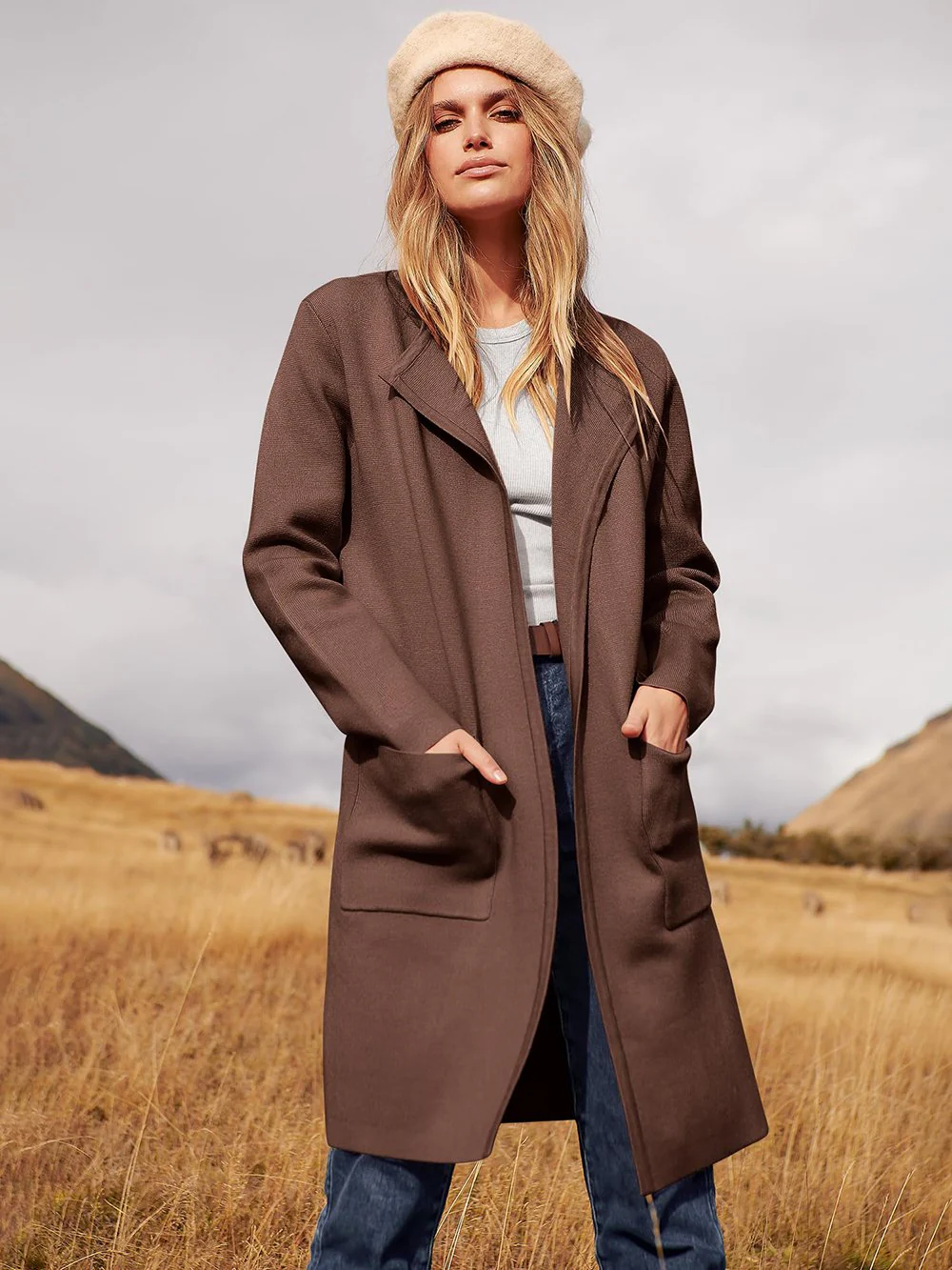 New Style Lapel Classy Coatigan - Image 2