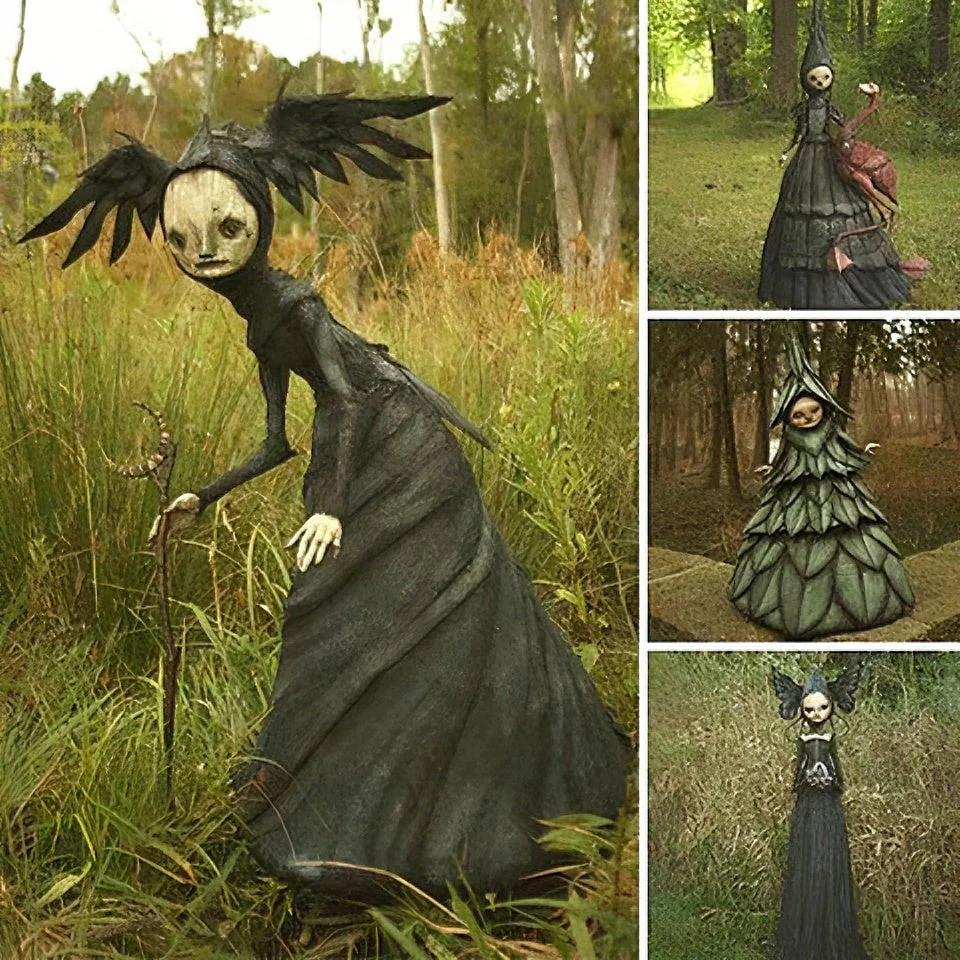 Nightmare Witch Resin Crafts Halloween Garden Decoration - Image 9