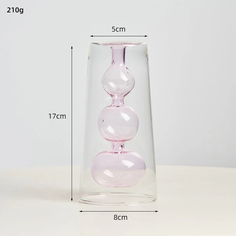 transparent glass vase - Image 10