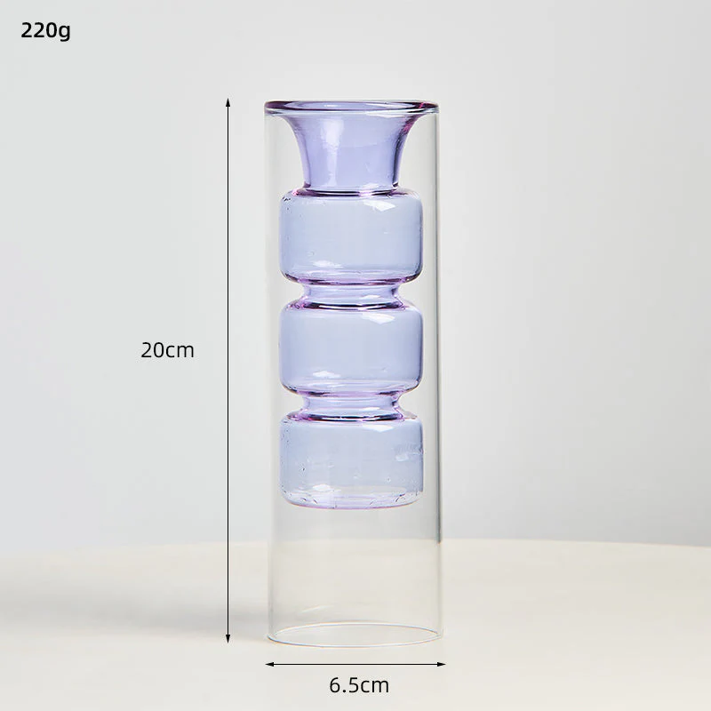 transparent glass vase - Image 11
