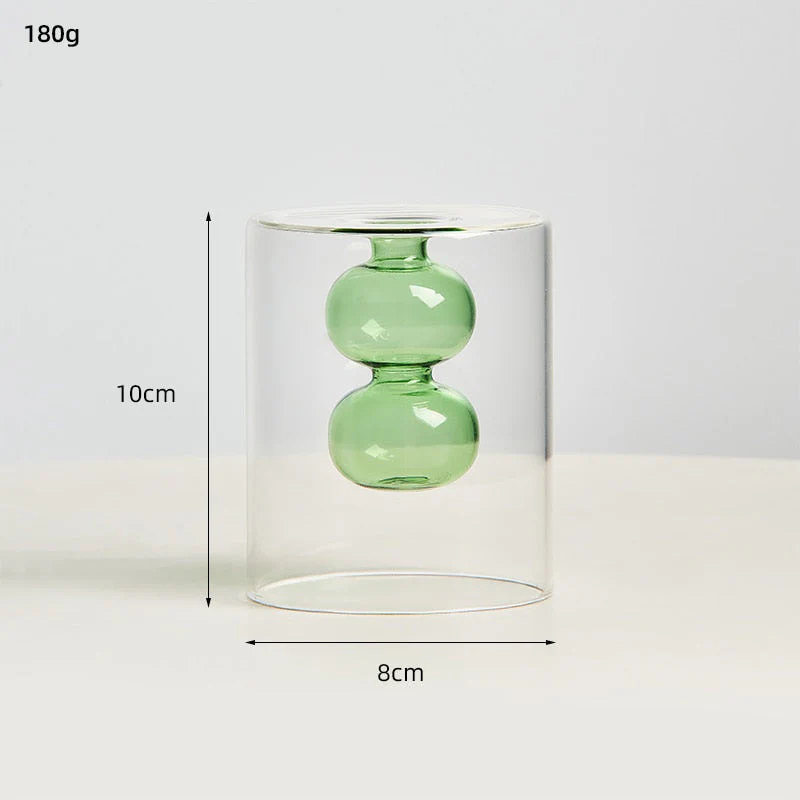 transparent glass vase - Image 13