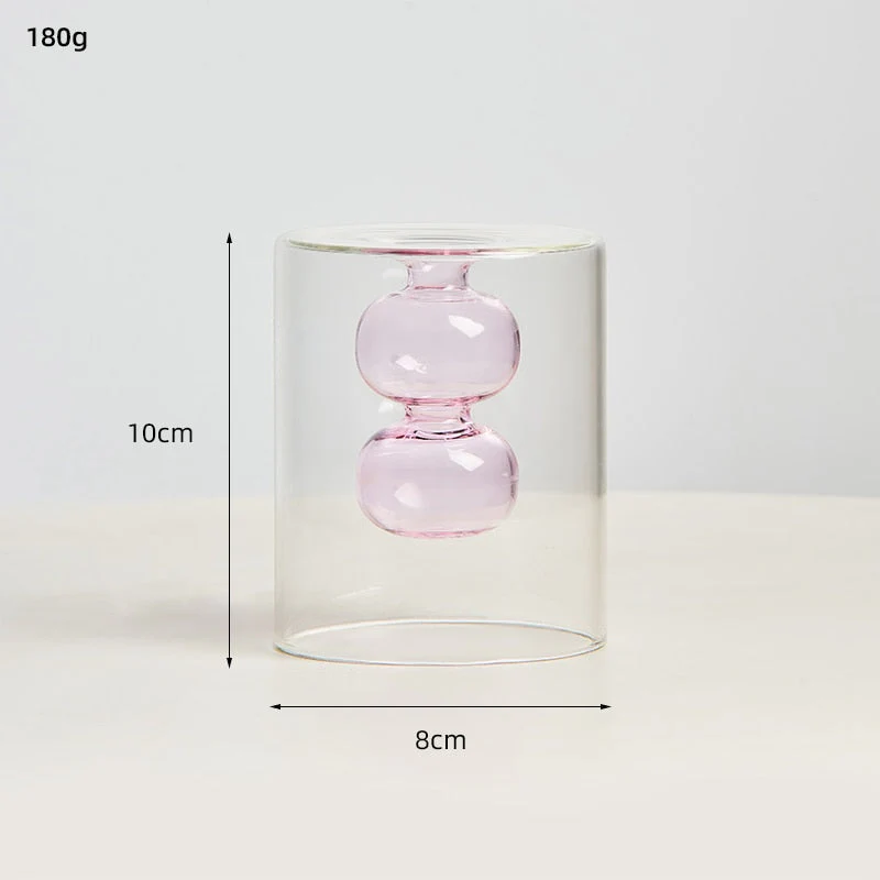 transparent glass vase - Image 15