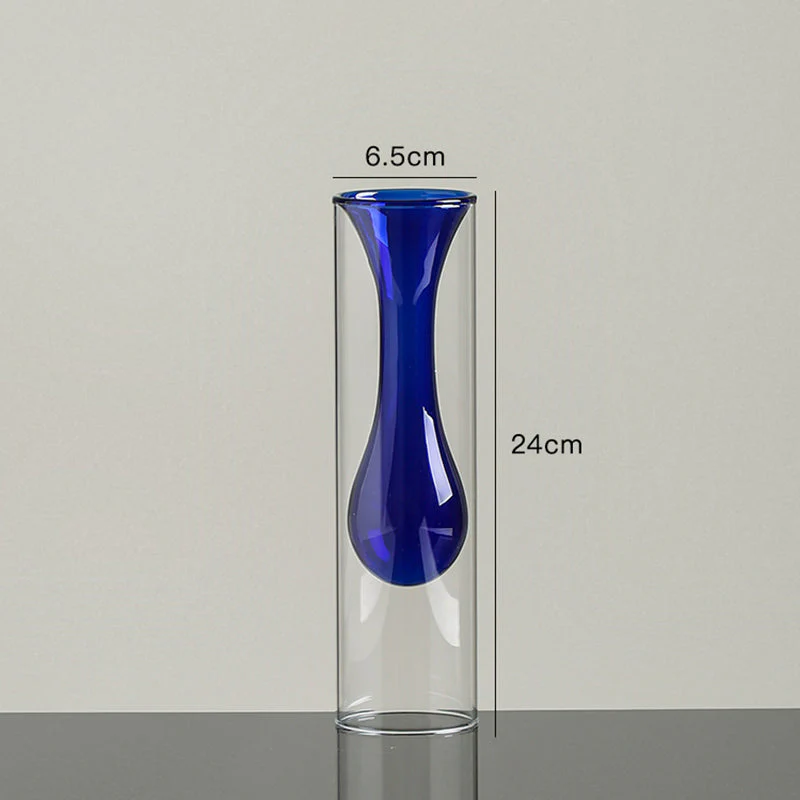 transparent glass vase - Image 16