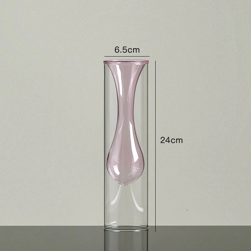 transparent glass vase - Image 18