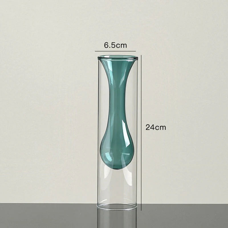 transparent glass vase - Image 19