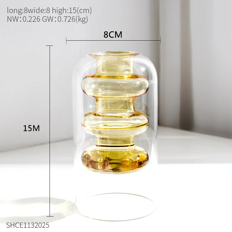 transparent glass vase - Image 5