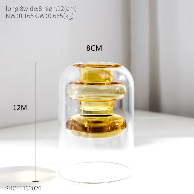 transparent glass vase - Image 6