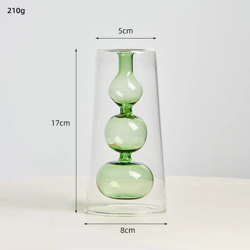 transparent glass vase - Image 8