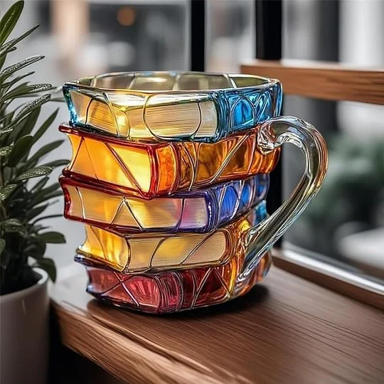 Painted Book Mug - Image 5