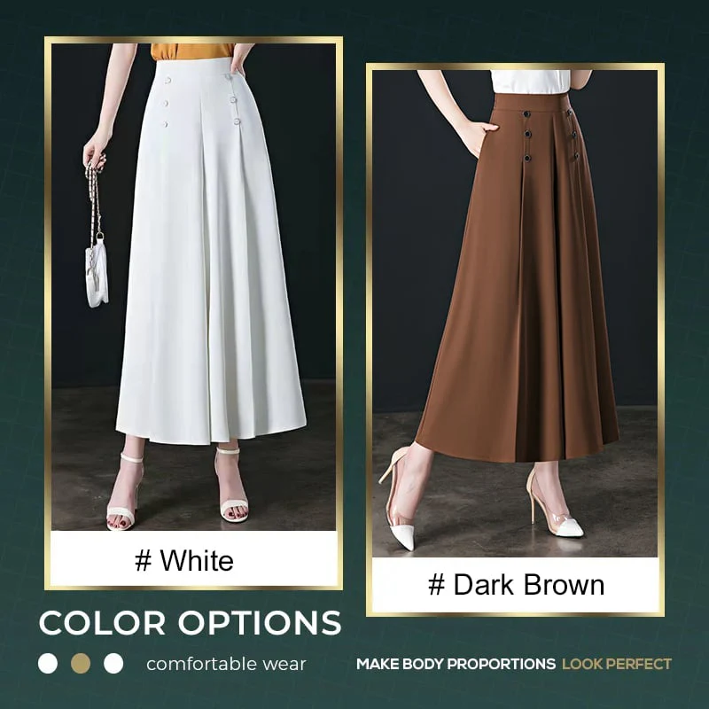 Stylish Pleated Wide-leg Pants - Image 10