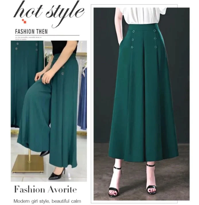 Stylish Pleated Wide-leg Pants - Image 3