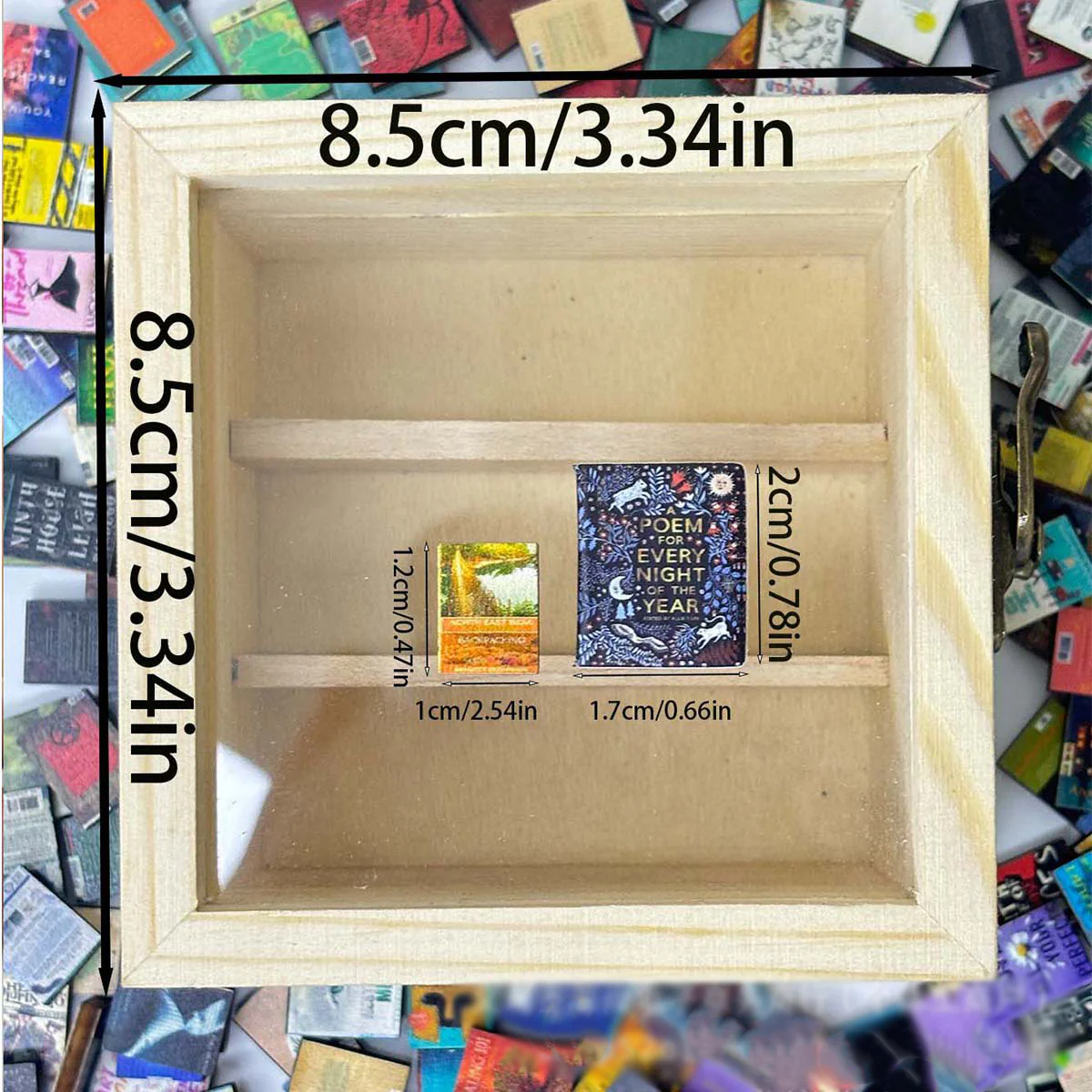 Personalised 'Freedom from Anxiety' Miniature Bookshelf – with mini books - Image 6