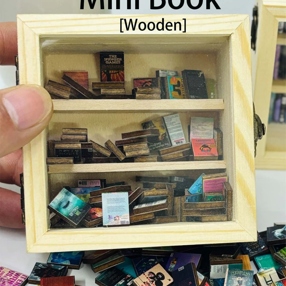 Personalised 'Freedom from Anxiety' Miniature Bookshelf – with mini books - Image 9
