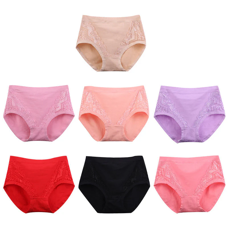 Plus Size High Waist Leak Proof Cotton Panties - Image 2