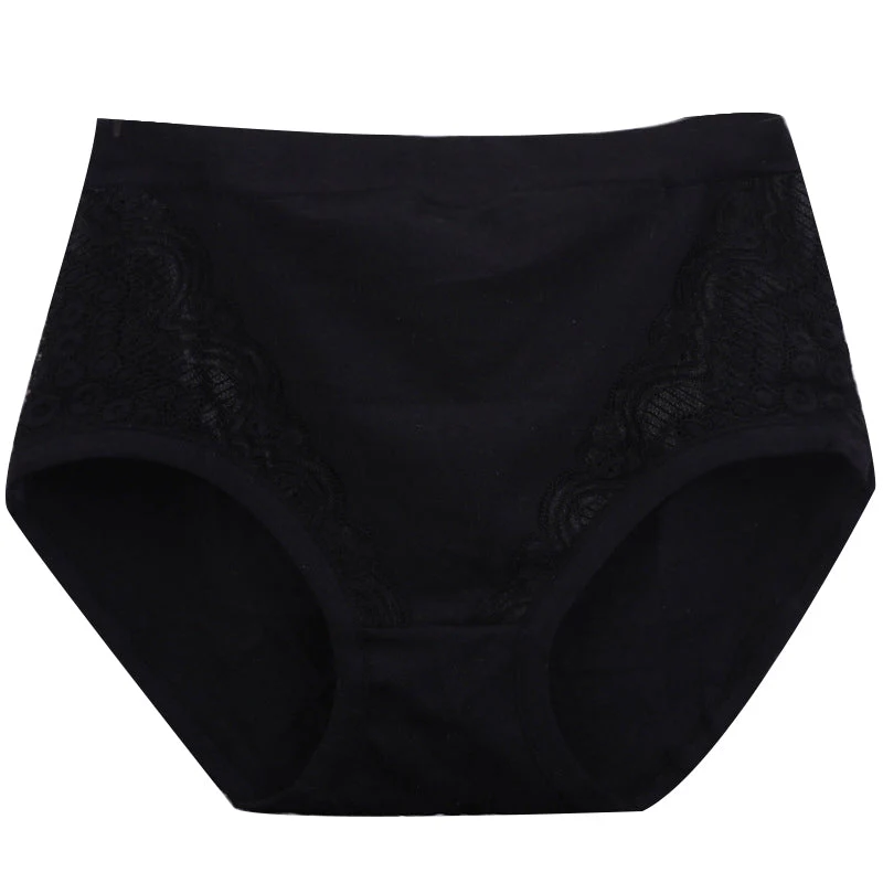 Plus Size High Waist Leak Proof Cotton Panties - Image 4