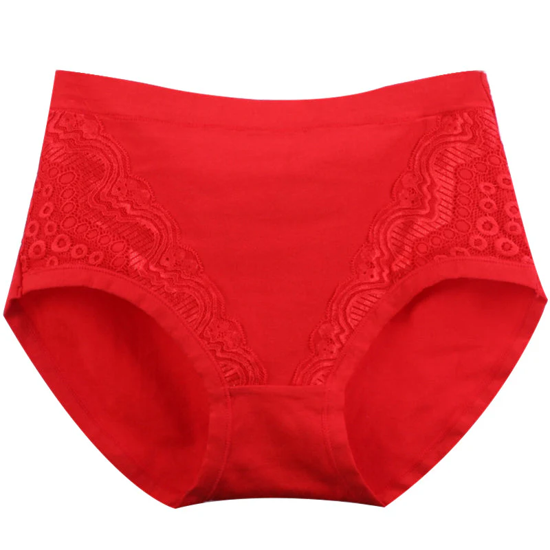 Plus Size High Waist Leak Proof Cotton Panties - Image 5