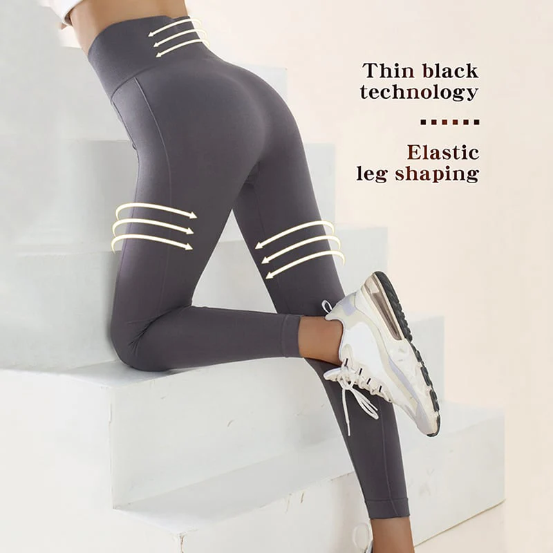 Pocket High Waisted Tummy Lifting Bottom Yoga Pants - Image 2