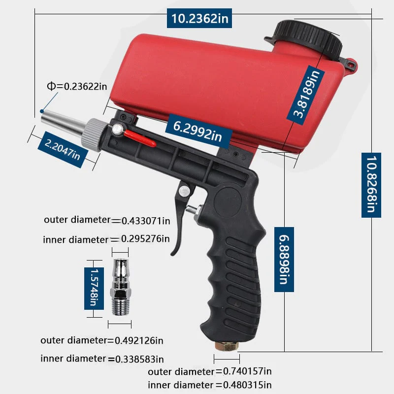 Portable Pneumatic Sandblasting Gun - Image 10