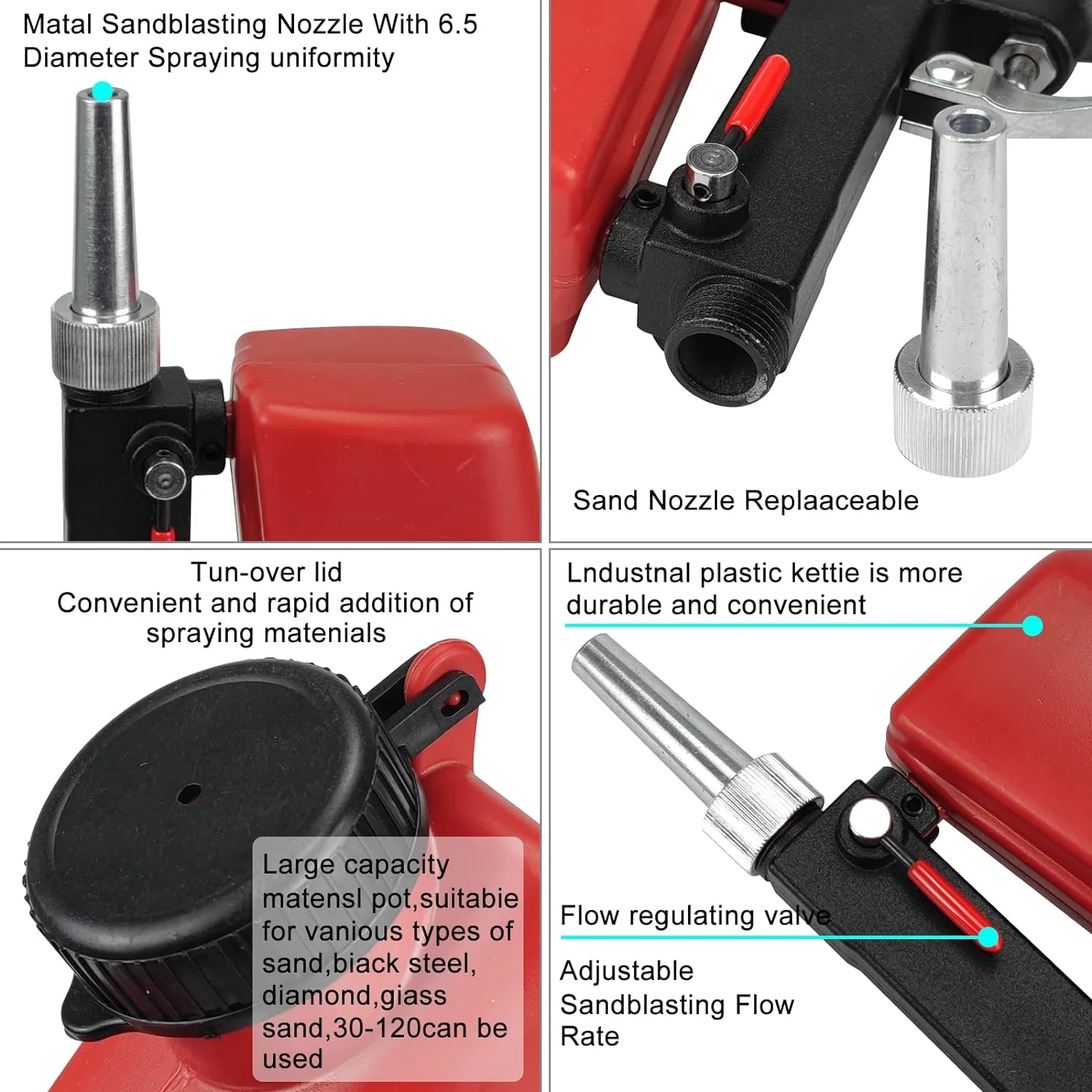 Portable Pneumatic Sandblasting Gun - Image 23