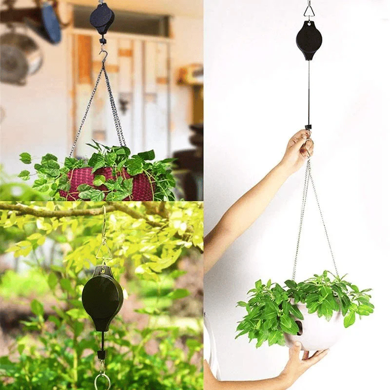 Plant Pulley Set For Garden Baskets Pots, Birds Feeder - Image 6