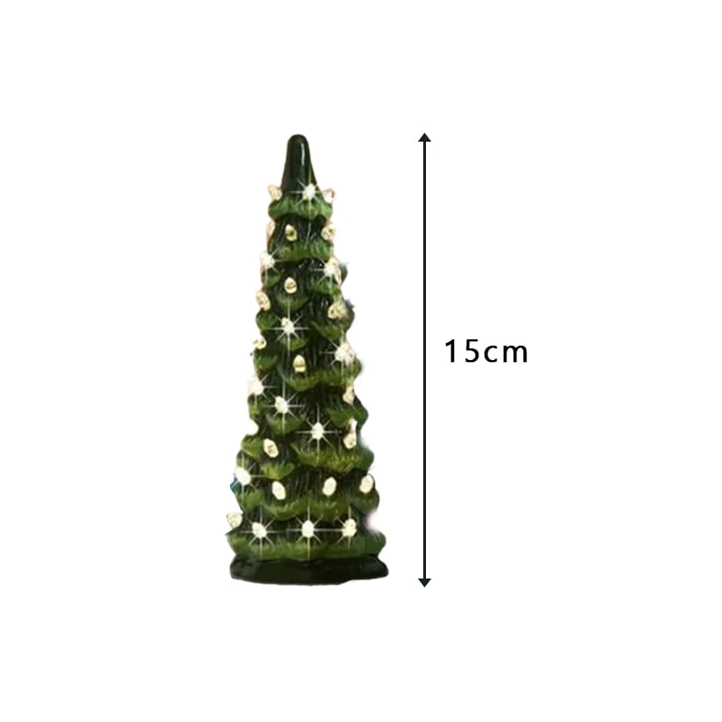 🎄Retro Hand-Painted Tabletop Christmas Trees - Image 11