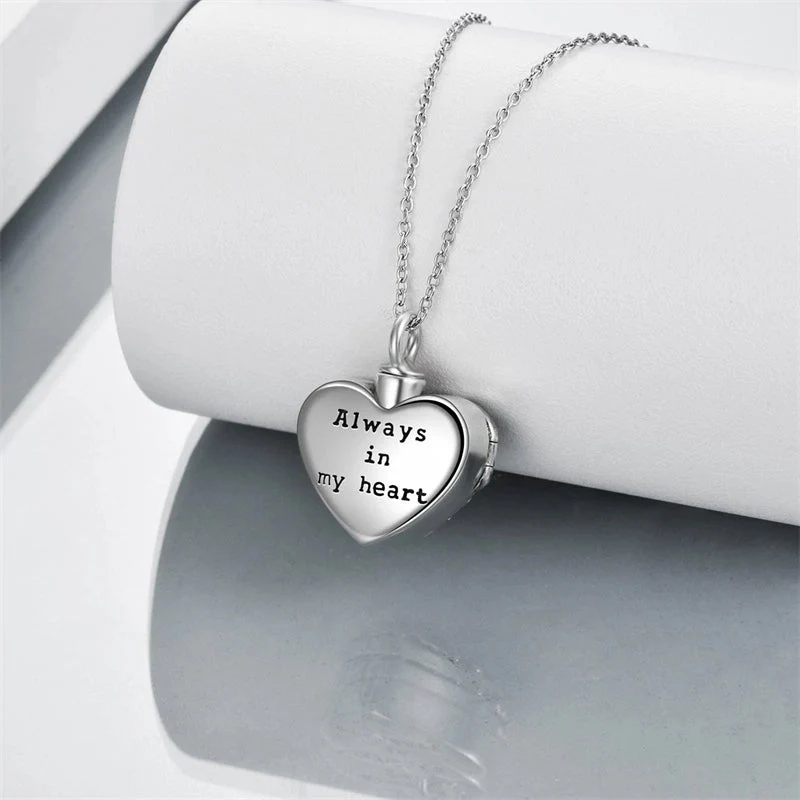 Rose Locket Ashes Necklace Urn Necklace for Women Heart Crystal Cremation Necklace for Ashes Cremation Jewelry - Image 5