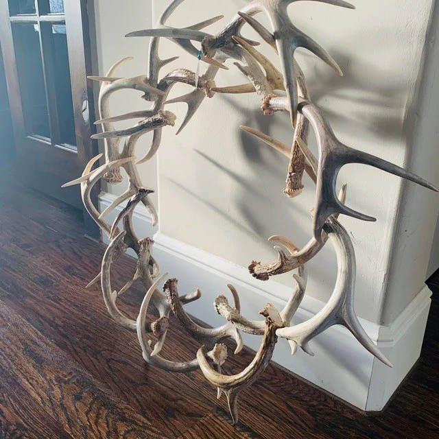 Rustic Farmhouse Antler Wreath - Image 5