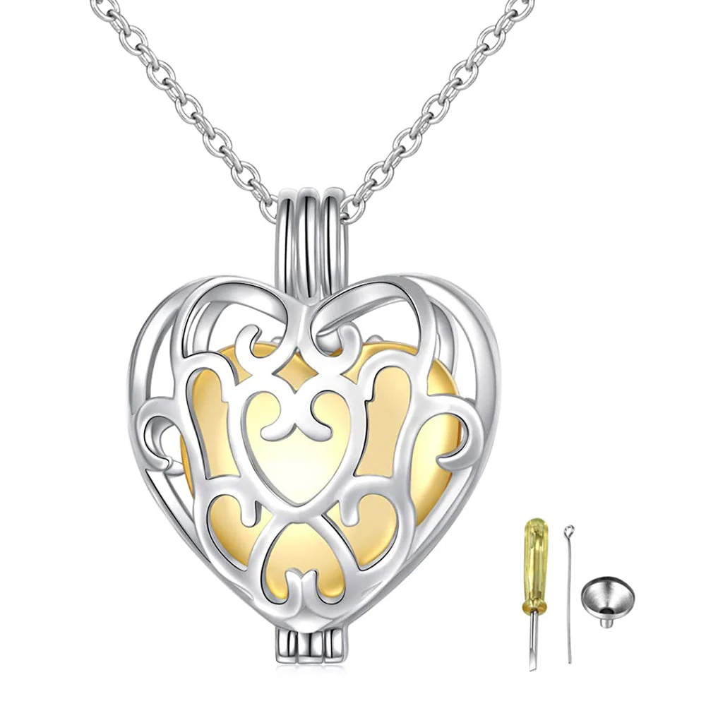 925 Sterling Silver Cremation Urn Memorial Pendant Necklace with Hollow Urn Cremation Jewelry for Ashes - Image 13