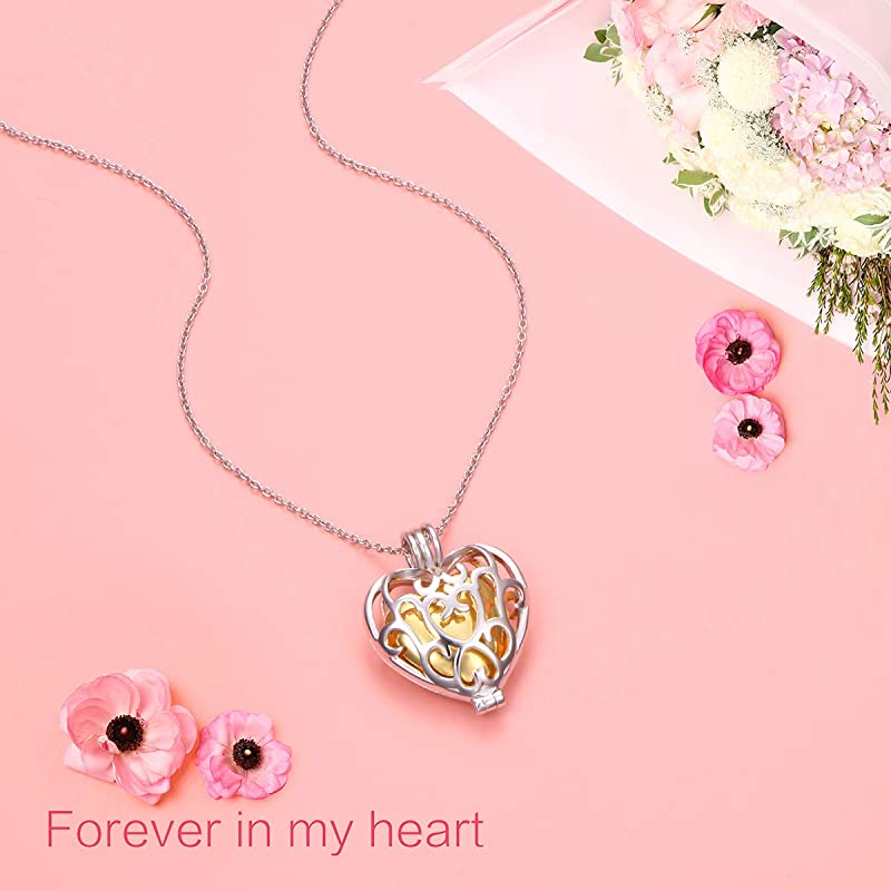 925 Sterling Silver Cremation Urn Memorial Pendant Necklace with Hollow Urn Cremation Jewelry for Ashes - Image 15