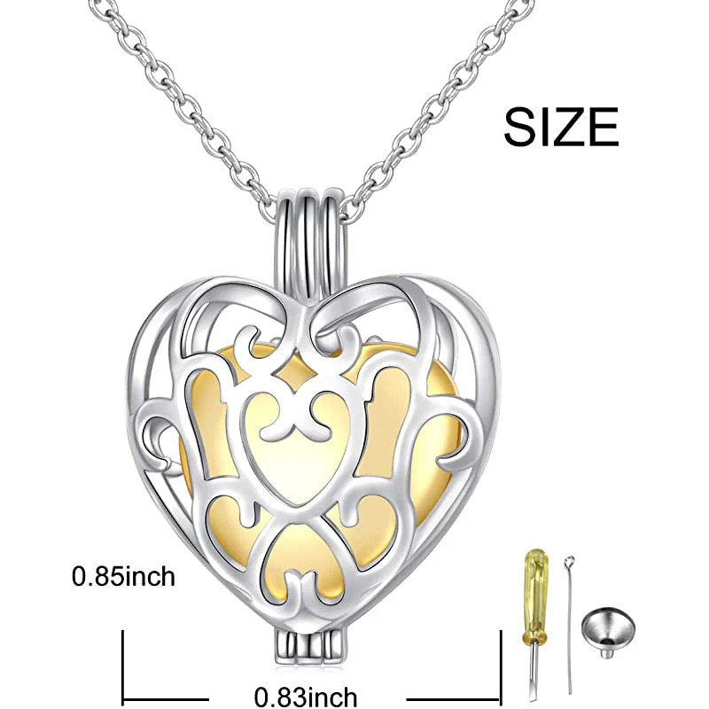 925 Sterling Silver Cremation Urn Memorial Pendant Necklace with Hollow Urn Cremation Jewelry for Ashes - Image 17