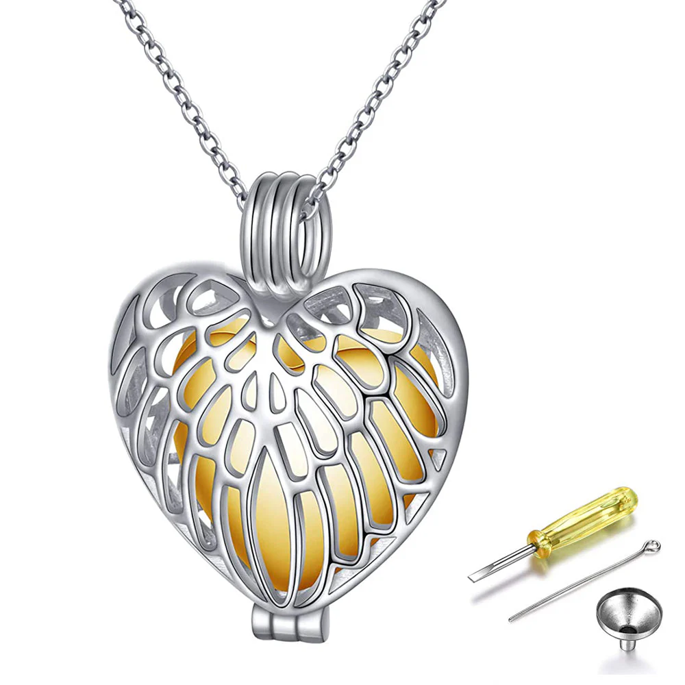 925 Sterling Silver Cremation Urn Memorial Pendant Necklace with Hollow Urn Cremation Jewelry for Ashes - Image 20