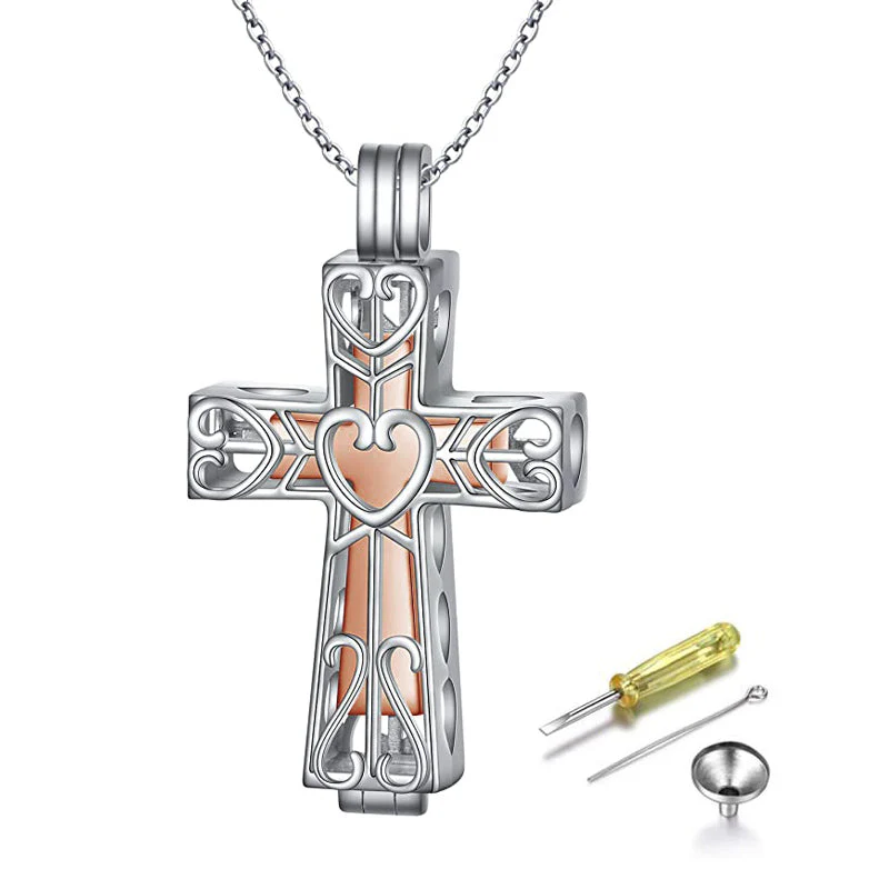 925 Sterling Silver Cremation Urn Memorial Pendant Necklace with Hollow Urn Cremation Jewelry for Ashes - Image 40