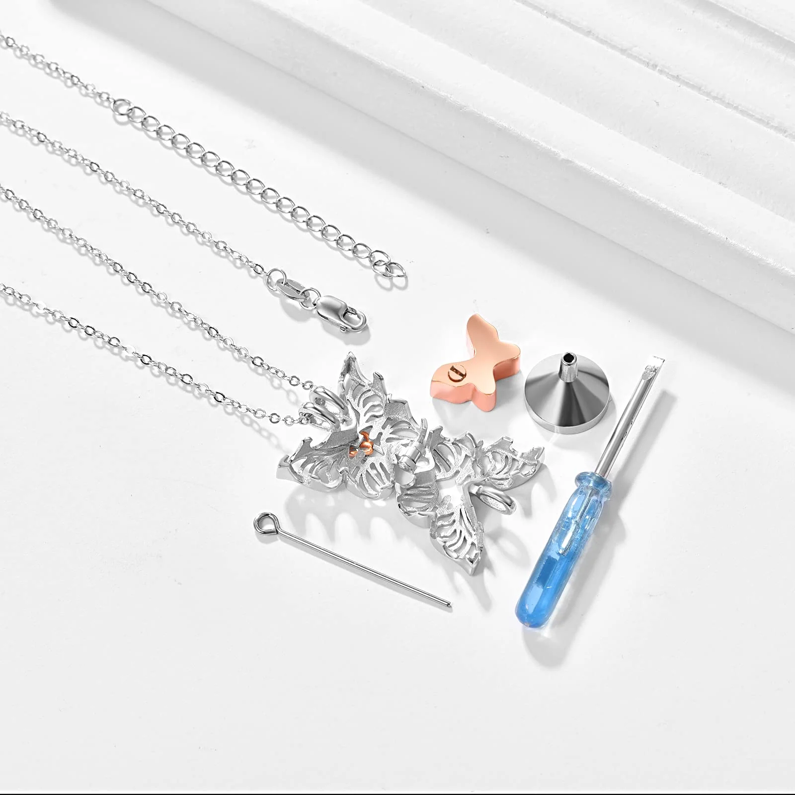 925 Sterling Silver Cremation Urn Memorial Pendant Necklace with Hollow Urn Cremation Jewelry for Ashes - Image 42