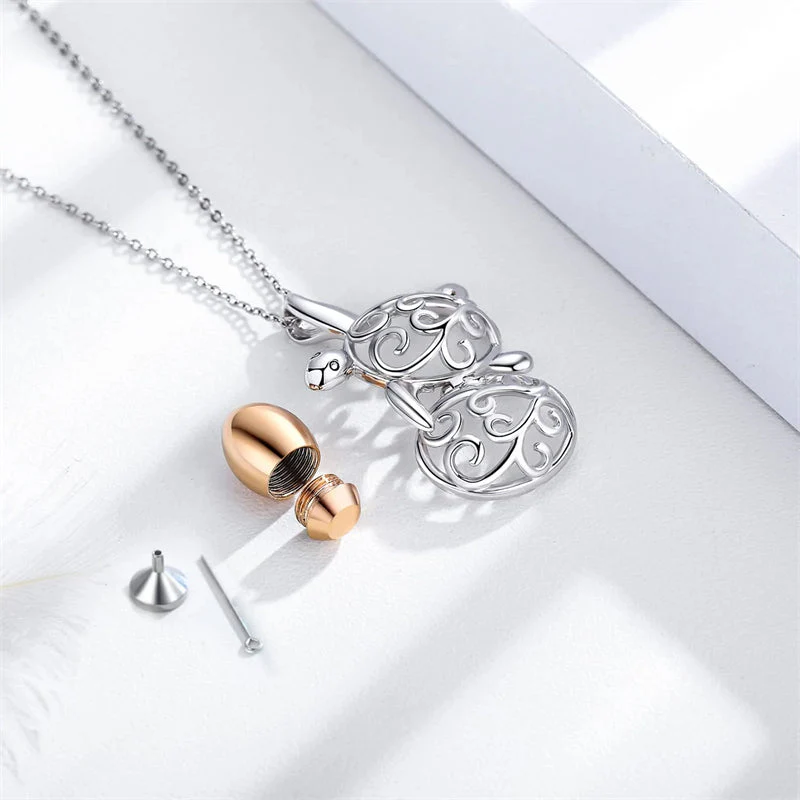 925 Sterling Silver Cremation Urn Memorial Pendant Necklace with Hollow Urn Cremation Jewelry for Ashes - Image 46