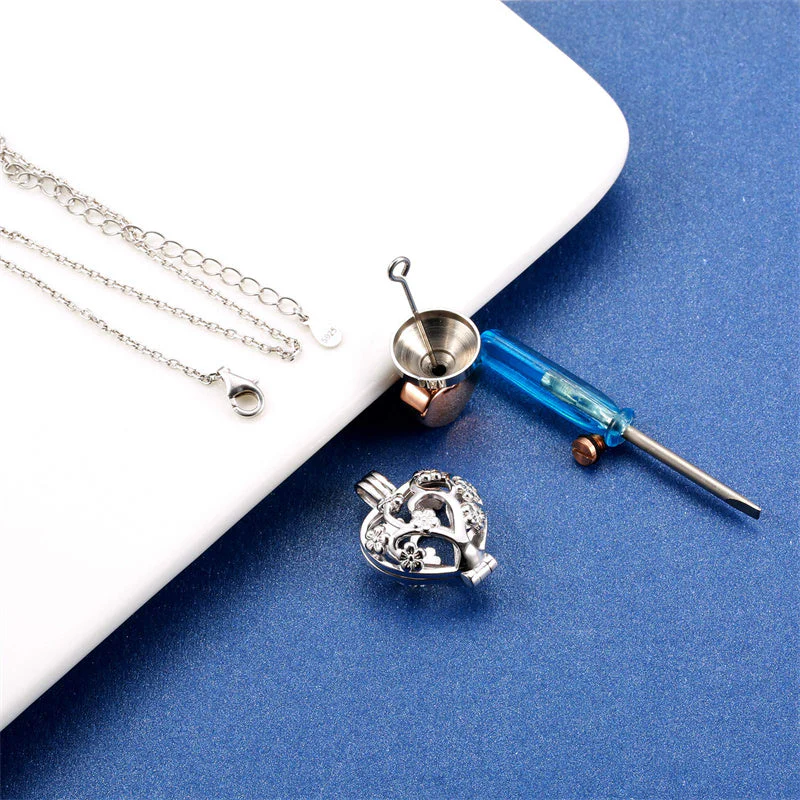 925 Sterling Silver Cremation Urn Memorial Pendant Necklace with Hollow Urn Cremation Jewelry for Ashes - Image 55