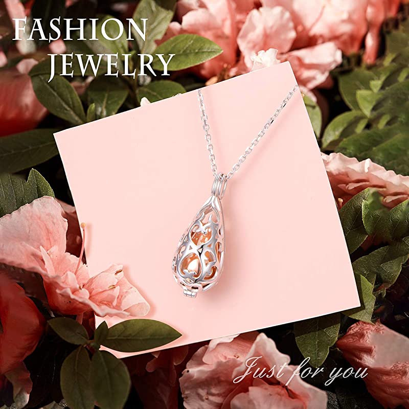 925 Sterling Silver Cremation Urn Memorial Pendant Necklace with Hollow Urn Cremation Jewelry for Ashes - Image 7