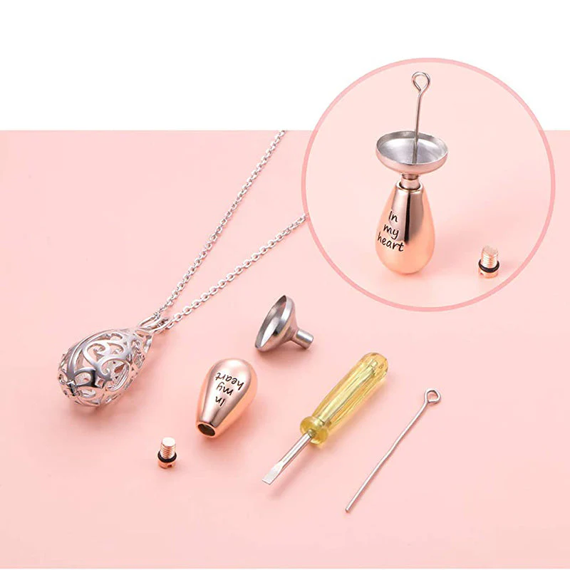 925 Sterling Silver Cremation Urn Memorial Pendant Necklace with Hollow Urn Cremation Jewelry for Ashes - Image 8