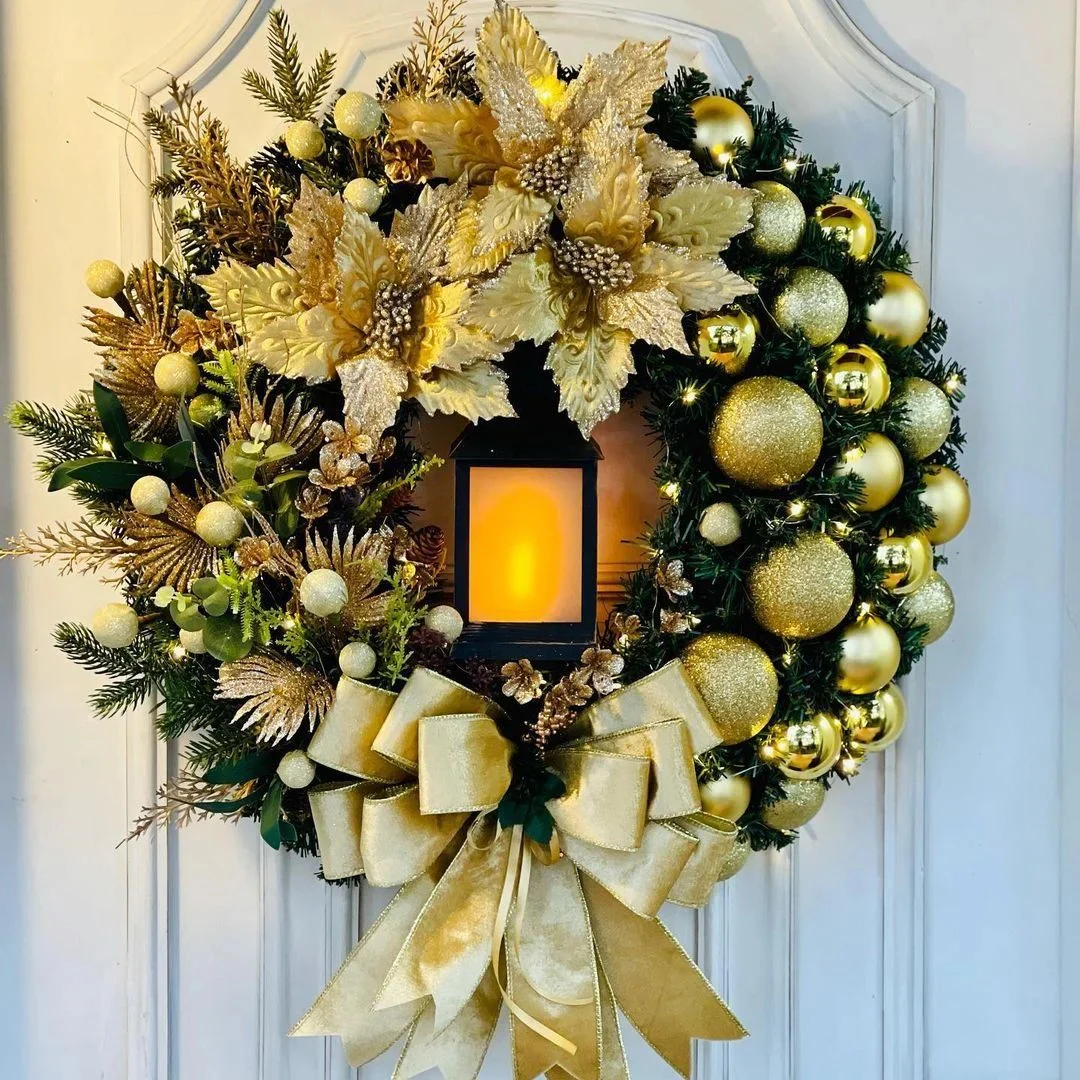 Sacred Christmas Wreath with Lights - Image 9