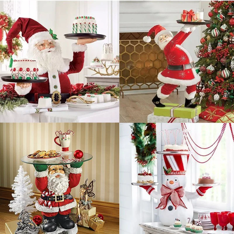 Santa Holdings Tray Figurine - Image 12