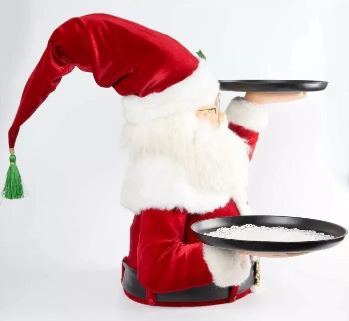 Santa Holdings Tray Figurine - Image 6