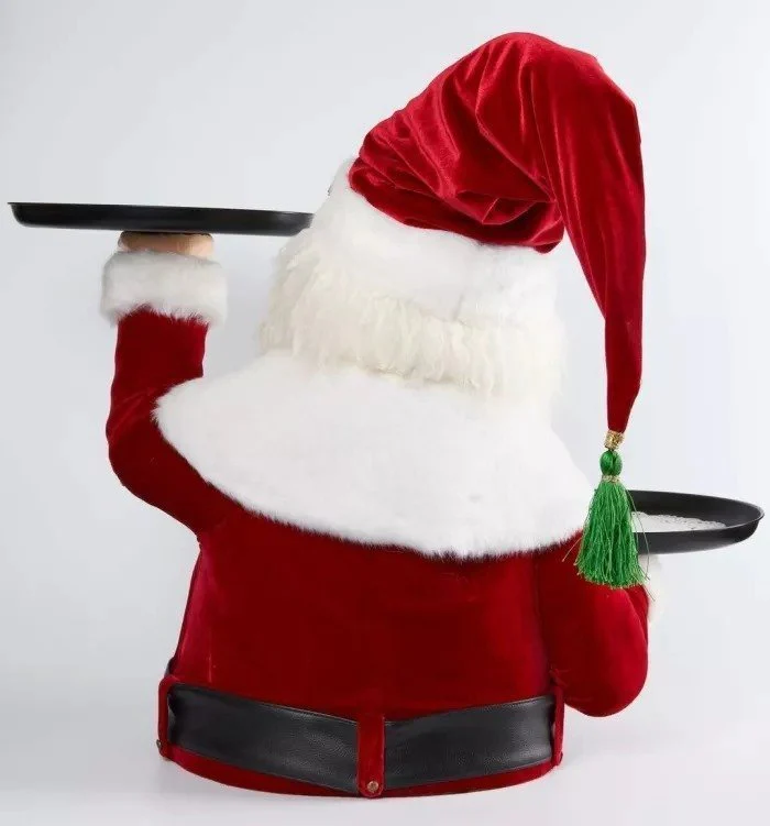 Santa Holdings Tray Figurine - Image 7