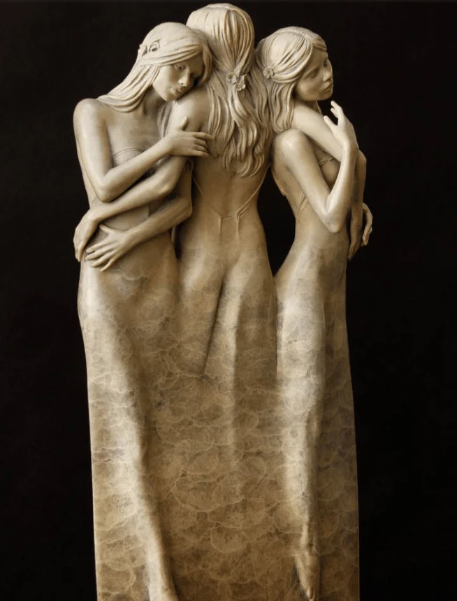 Sculpture of Three Goddess Embracing - Image 2