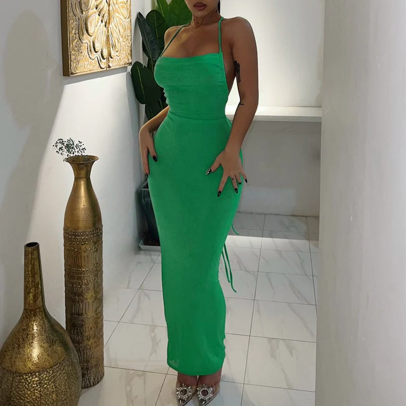 Serenity Backless Maxi Dress - Image 10