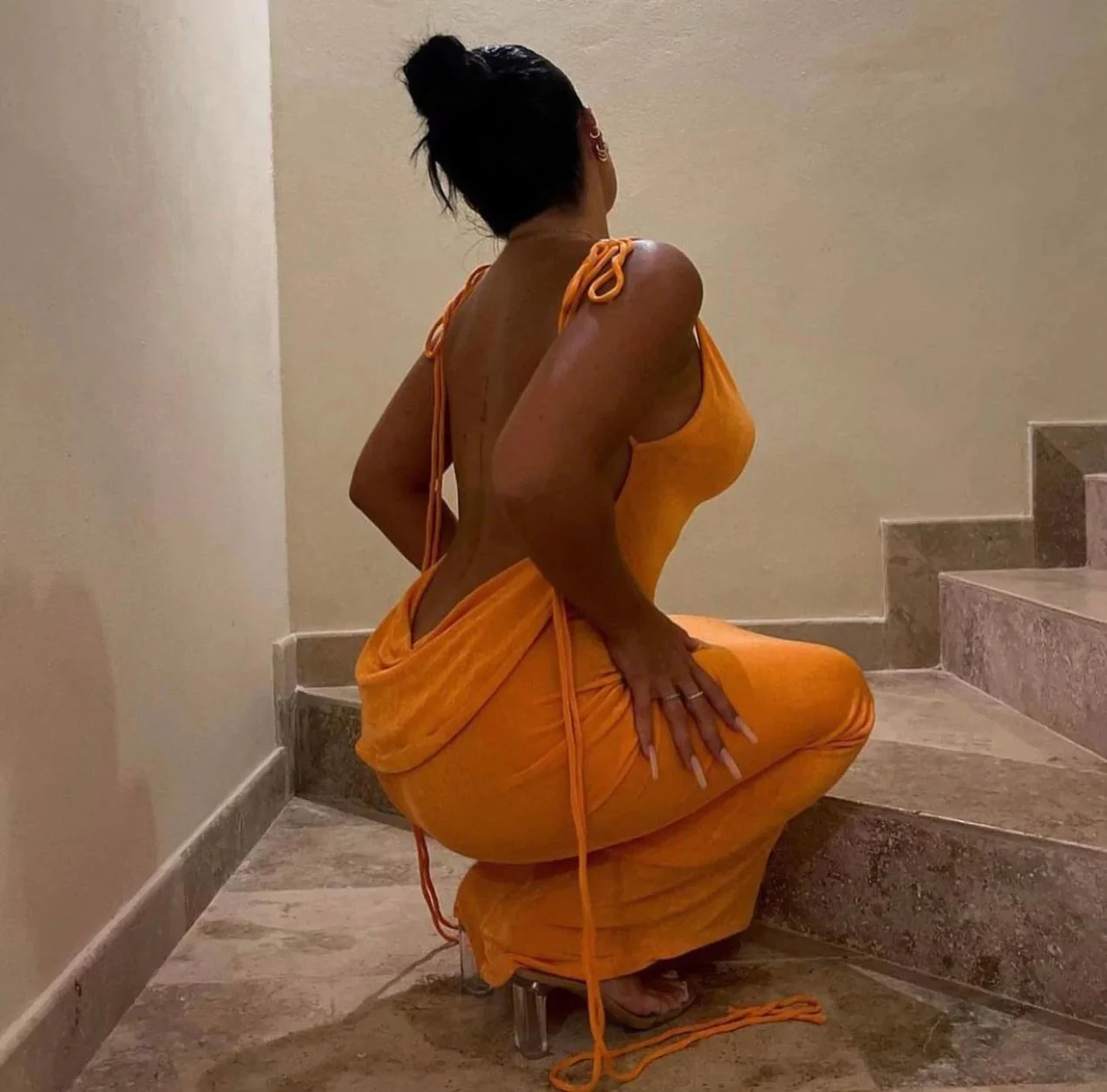 Serenity Backless Maxi Dress - Image 5