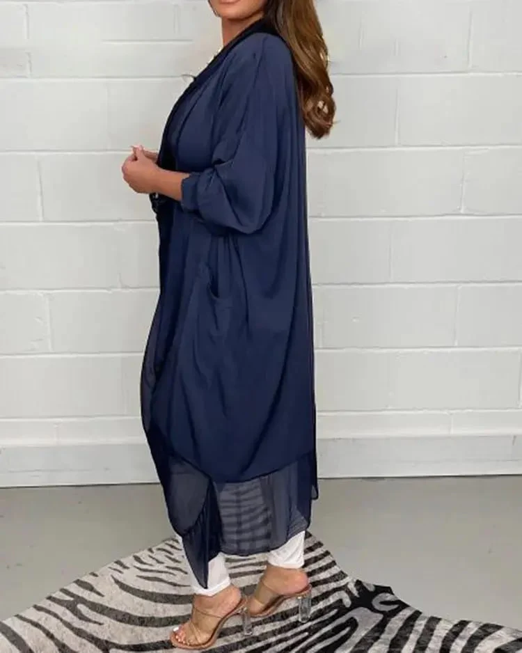 Sale 50% OFF-Silky Loose V-neck Top - Image 5