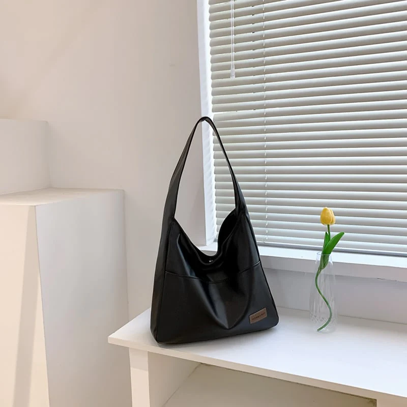 Simple PU Leather Tote Bag - Image 12